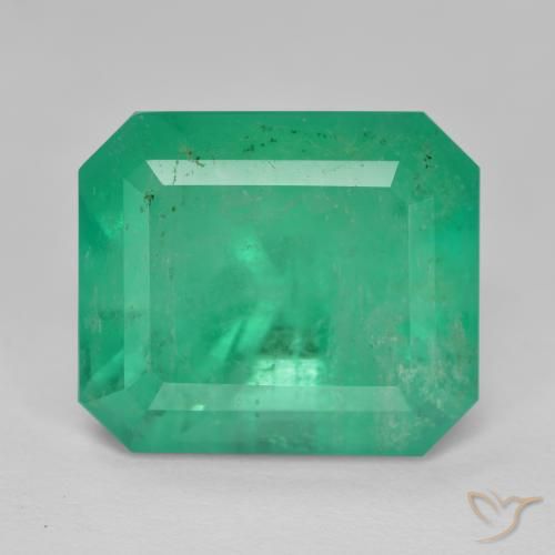 10.88ct Natürlicher Jadegrün Smaragd, Smaragdschliff, SI-I1