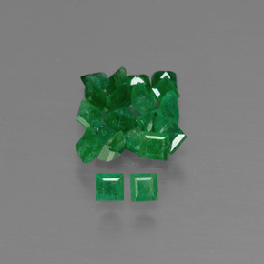  ct natürliche grüner Smaragd-Edelsteine, Quadrat, SI