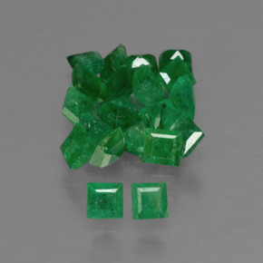  ct natürliche grüner Smaragd-Edelsteine, Quadrat, SI