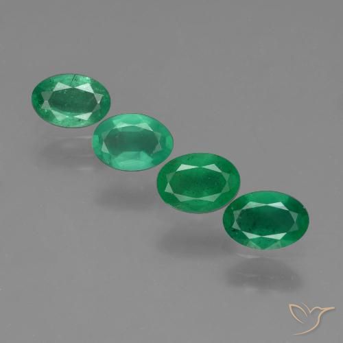 1.52ctw Natürlicher Mittelgrün Smaragd, Oval, SI
