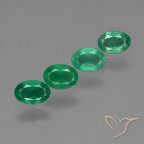 1.52 ct natürliche Mittelgrün Smaragd-Edelsteine, Oval, SI