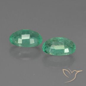 1.51 ct natürliche Mittelgrün Smaragd-Edelsteine, Oval, SI
