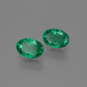  ct natürliche grüner Smaragd-Edelsteine, Oval Schliff, SI