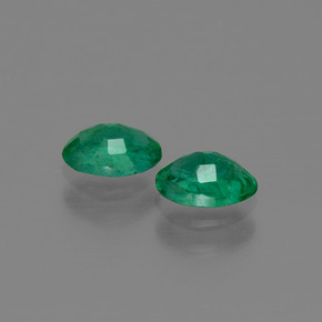  ct natürliche grüner Smaragd-Edelsteine, Oval Schliff, SI