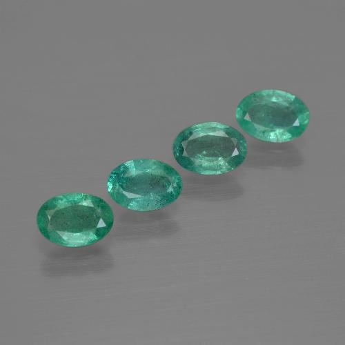 1,62 ct natürliche grüner Smaragd-Edelsteine, Oval Schliff, SI