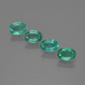 1,62 ct natürliche grüner Smaragd-Edelsteine, Oval Schliff, SI