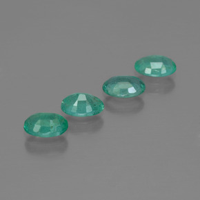 1,62 ct natürliche grüner Smaragd-Edelsteine, Oval Schliff, SI