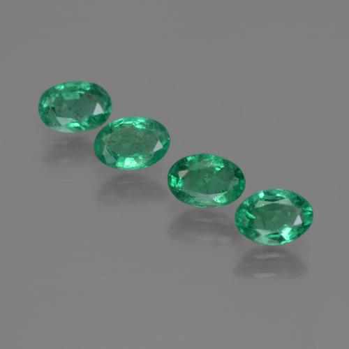 1.70 ct natürliche Kühles Grün Smaragd-Edelsteine, Oval Schliff, SI
