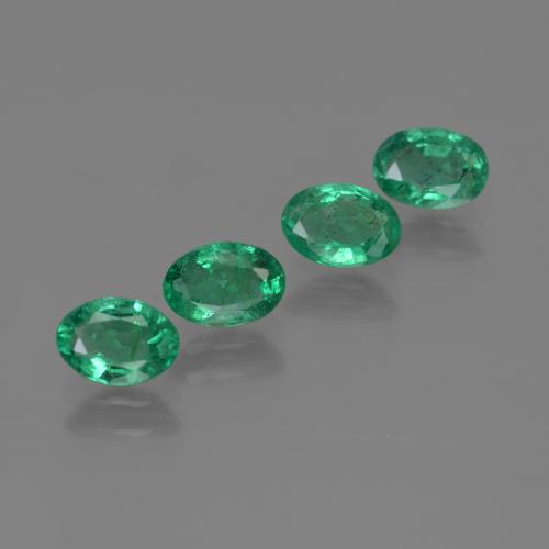 1.70 ct natürliche Kühles Grün Smaragd-Edelsteine, Oval Schliff, SI