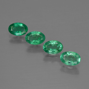 1,85 ct natürliche grüner Smaragd-Edelsteine, Oval Schliff, SI