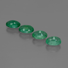 1,85 ct natürliche grüner Smaragd-Edelsteine, Oval Schliff, SI