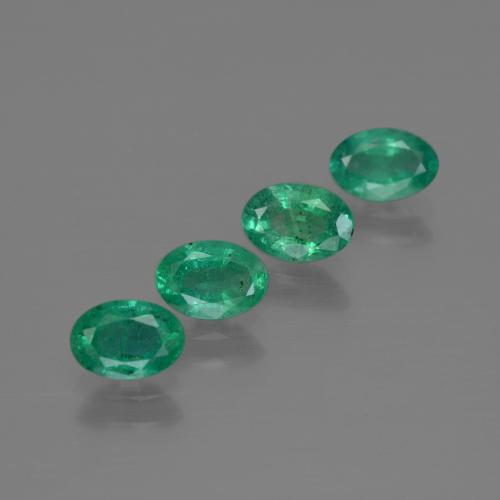 1,73 ct natürliche grüner Smaragd-Edelsteine, Oval Schliff, SI
