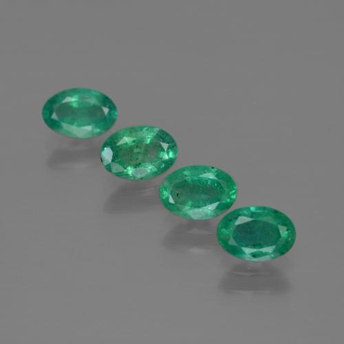1,73 ct natürliche grüner Smaragd-Edelsteine, Oval Schliff, SI