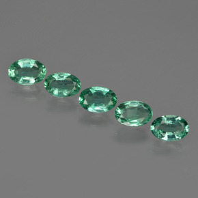 1,98 ct natürliche grüner Smaragd-Edelsteine, Oval Schliff, SI