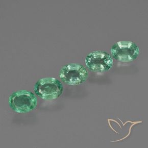 1.60 ct natürliche Mittelgrün Smaragd-Edelsteine, Oval, SI