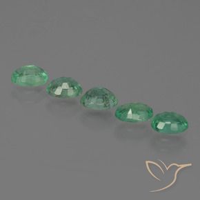 1.60 ct natürliche Mittelgrün Smaragd-Edelsteine, Oval, SI