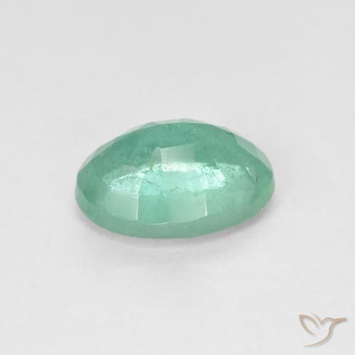 9,17 ctw natürlicher Blau-grün Smaragd, Oval, SI