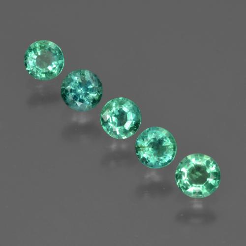 1,02 ct natürliche grüner Smaragd-Edelsteine, Rundschliff, SI