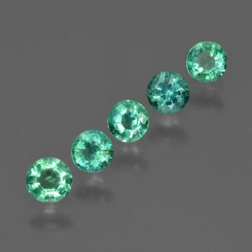 1,02 ct natürliche grüner Smaragd-Edelsteine, Rundschliff, SI