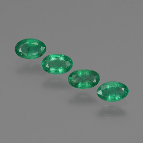  ct natürliche grüner Smaragd-Edelsteine, Oval Schliff, SI