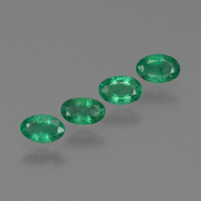  ct natürliche grüner Smaragd-Edelsteine, Oval Schliff, SI