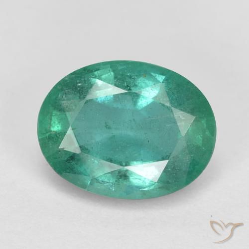 1.25ct Natürlicher Mittelgrün Smaragd, Oval, SI