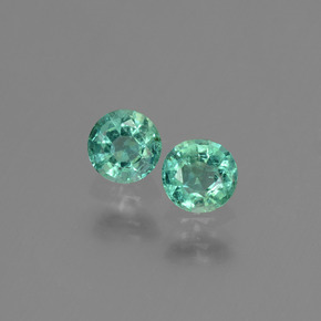 0,52 ct natürliche grüner Smaragd-Edelsteine, Rundschliff, SI-I1