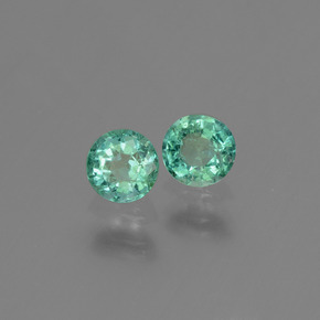 0,52 ct natürliche grüner Smaragd-Edelsteine, Rundschliff, SI-I1