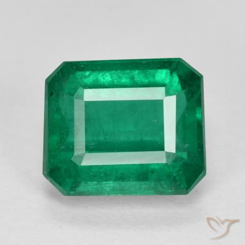 2.90ct Natürlicher tiefgrün Smaragd, Smaragdschliff, SI