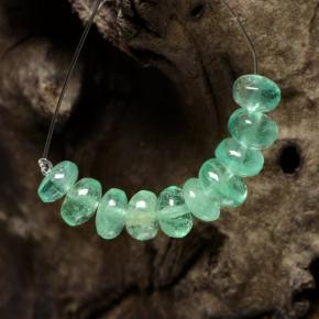 3,79 ct natürliche grüner Smaragd-Edelsteine, Fantasieschliff, Lichtdurchlässig