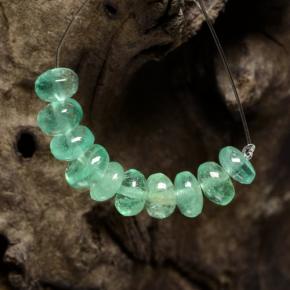 3,79 ct natürliche grüner Smaragd-Edelsteine, Fantasieschliff, Lichtdurchlässig