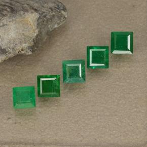 0.70 ct natürliche Grün Smaragd-Edelsteine, Quadrat, SI