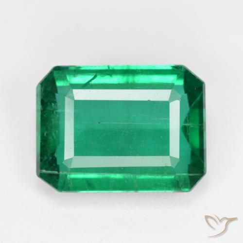 5.54ct Natürlicher Giftgrün Smaragd, Smaragdschliff, VS-SI