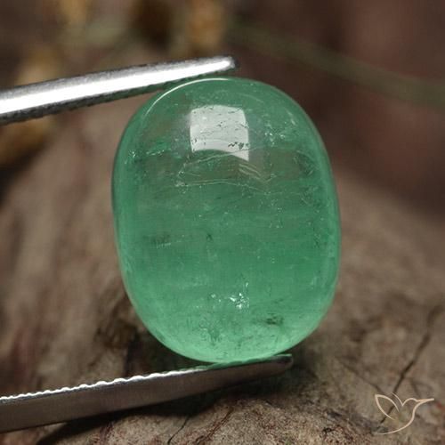 9.62ct Natürlicher hellgrün Smaragd, Oval, Lichtdurchlässig