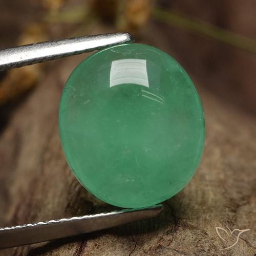 6.26ct Natürlicher hellgrün Smaragd, Oval, Lichtdurchlässig
