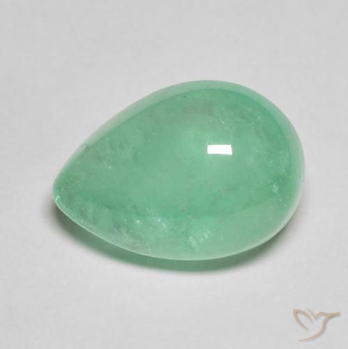 8.27ct Natürlicher Pistaziengrün Smaragd, Birnenform, Lichtdurchlässig