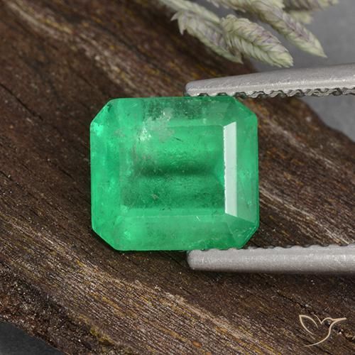 1.77ct Natürlicher hellgrün Smaragd, Smaragdschliff, VS-SI