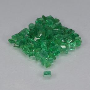 1.39 ct natürliche Warmes Grün Smaragd-Edelsteine, Quadrat, VS-SI