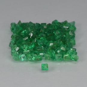 2,06 ct natürliche grüner Smaragd-Edelsteine, Quadrat, SI