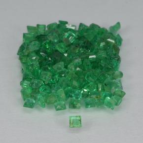 2,08 ct natürliche grüner Smaragd-Edelsteine, Quadrat, SI