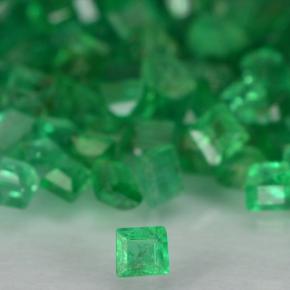 1,91 ct natürliche grüner Smaragd-Edelsteine, Quadrat, SI