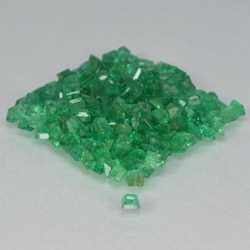 2,41 ct natürliche grüner Smaragd-Edelsteine, Quadrat, SI