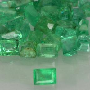 0,53 ct natürliche grüner Smaragd-Edelsteine, Baguette, SI