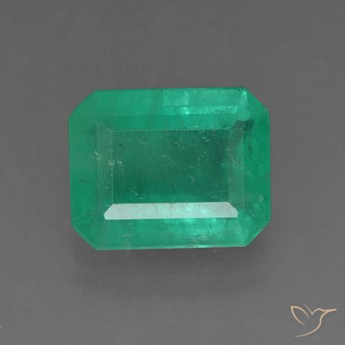 3.65ct Natürlicher tiefgrün Smaragd, Smaragdschliff, SI