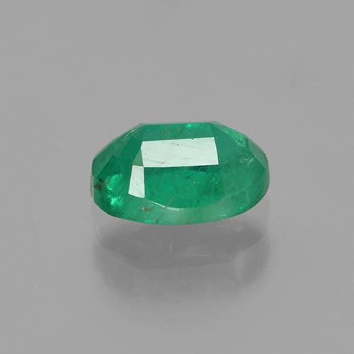 0,82 ctw natürlicher grüner Smaragd, Oval Schliff, SI