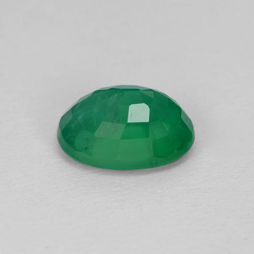 1,35 ctw natürlicher grüner Smaragd, Oval Schliff, SI
