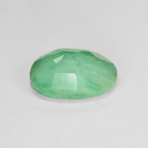 2,39 ctw natürlicher grüner Smaragd, Oval Schliff, SI-I1