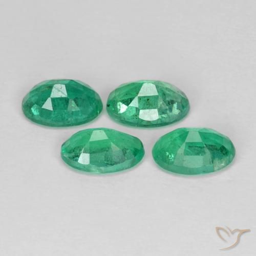 1.73 ct natürliche Mittelgrün Smaragd-Edelsteine, Oval, VS-SI
