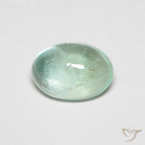 0.51ct Natürlicher grün-blau Smaragd, Oval, Transparent