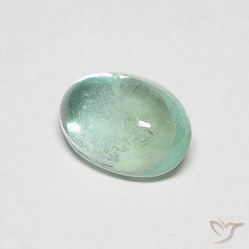 9,17 ctw natürlicher grün-blau Smaragd, Oval, Transparent